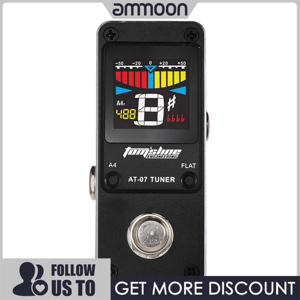 Quà bí mật Aroma AT-07 Mini Chromatic Tuner Effect Pedal Mini Single Electric Guitar Effects