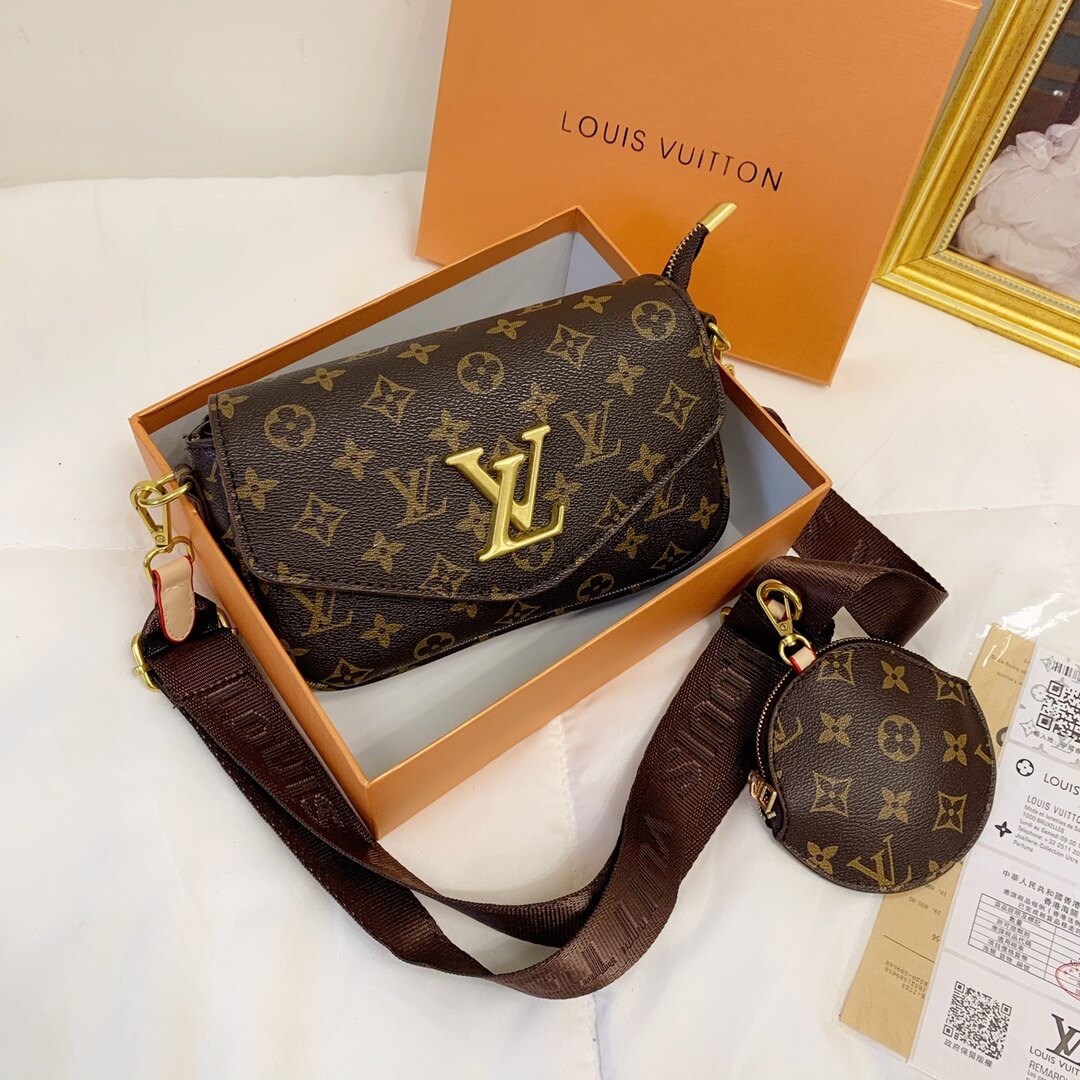 With Box】Ready Stock Louis V2023pradas Sling Bags for Women