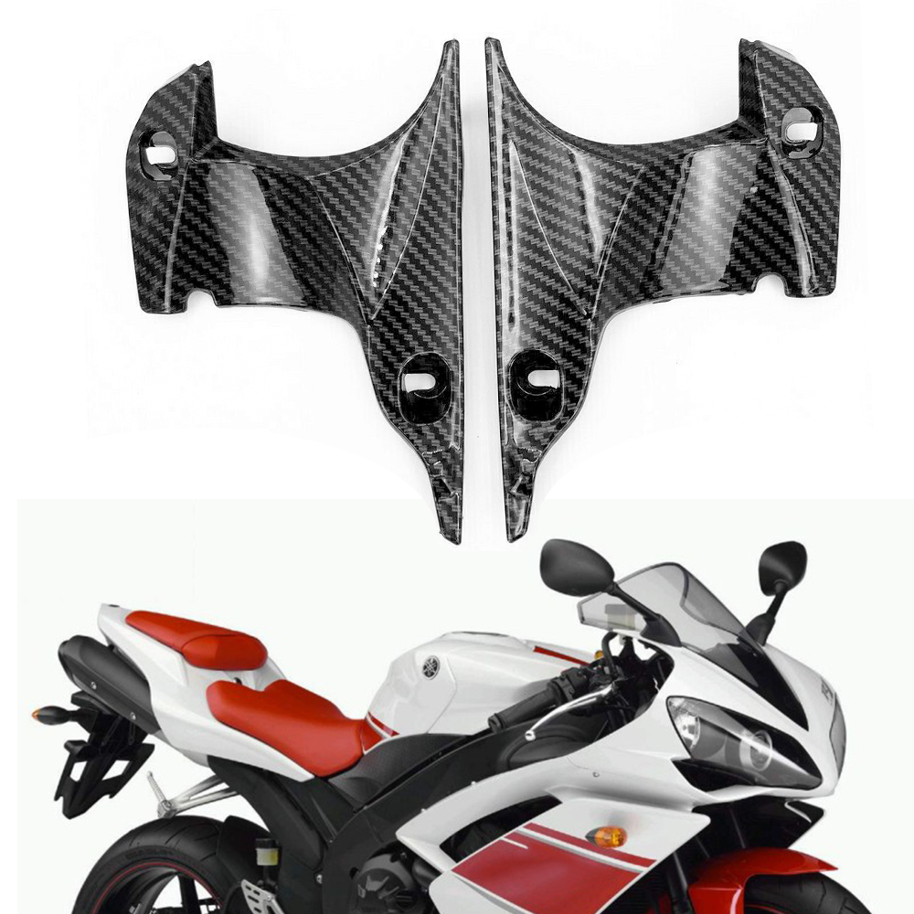 6 PIECE CARBON FIBER RAM AIR INTAKES COVERS & TRIMS 2009-2014 YAMAHA YZF-R1
