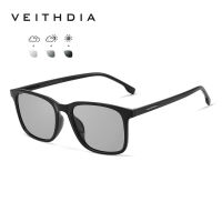 VEITHDIA thời trang nam Kính mát phân cực UV400 bảo vệ tròng kính đổi màu theo ánh sáng cho kính câu cá lái xe v7917