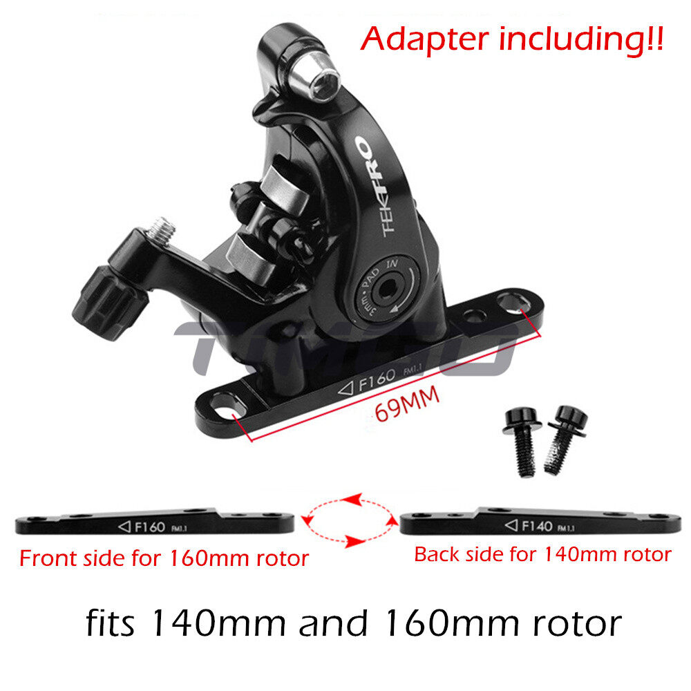 Tektro MD-C550 Road Bike Dual Piston Cable Pull Mechanical Disc Brake Caliper Aluminum Alloy Flat Mo