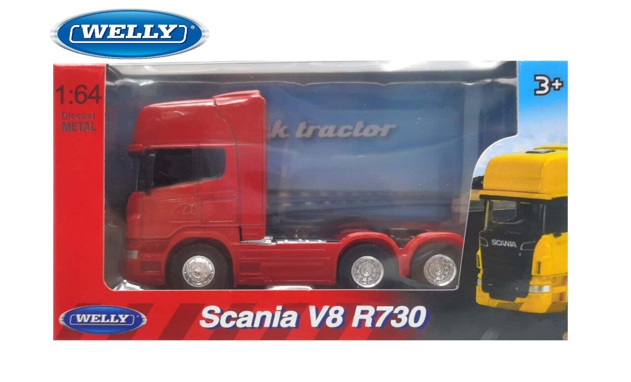 BNIB White 1:64 Scale Welly 68020SW Scania R730 Topline 4 x 2 Tractor Unit 