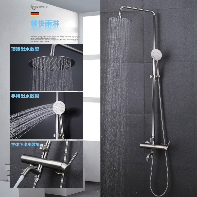 Gambar Packages mailed all SUS304 stainless steel shower faucet shower bathroom faucet shower set