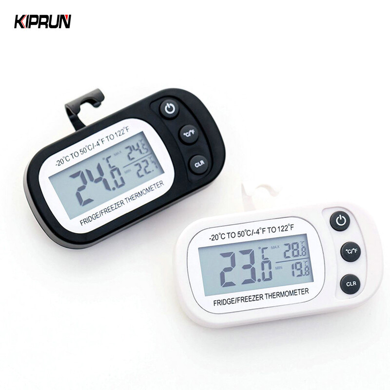 KIPRUN Digital Thermometer Refrigerator Precision Freezer Thermometer Waterproof Anti-humidity Temperature Monitor Max/Min Record Function with Large LCD Display ราคา 88 บาท*ส่งฟรี