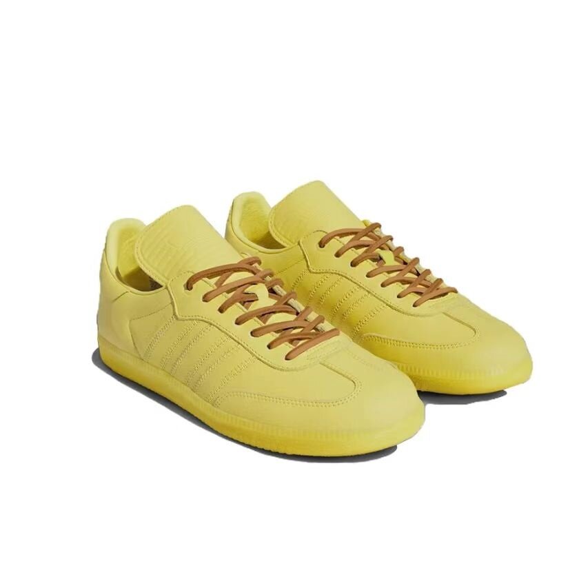 Giày thể thao nam Pharrell Williams x Adidas chính hãng humanrace không chịu mặc trượt nhẹ thường ngày Giày thể thao cổ thấp unisex màu màu vàng giày thể thao