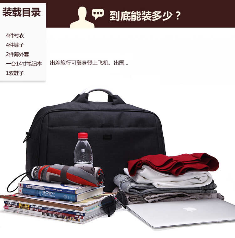 duffle bag with luggage sleeve