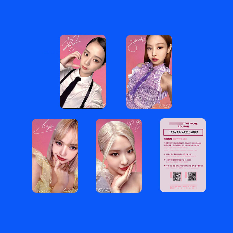 Blackpink các cô gái makestar Stella photocards bptg Lisa jisoo Rose jennie thẻ Lomo 4 mỗi bộ