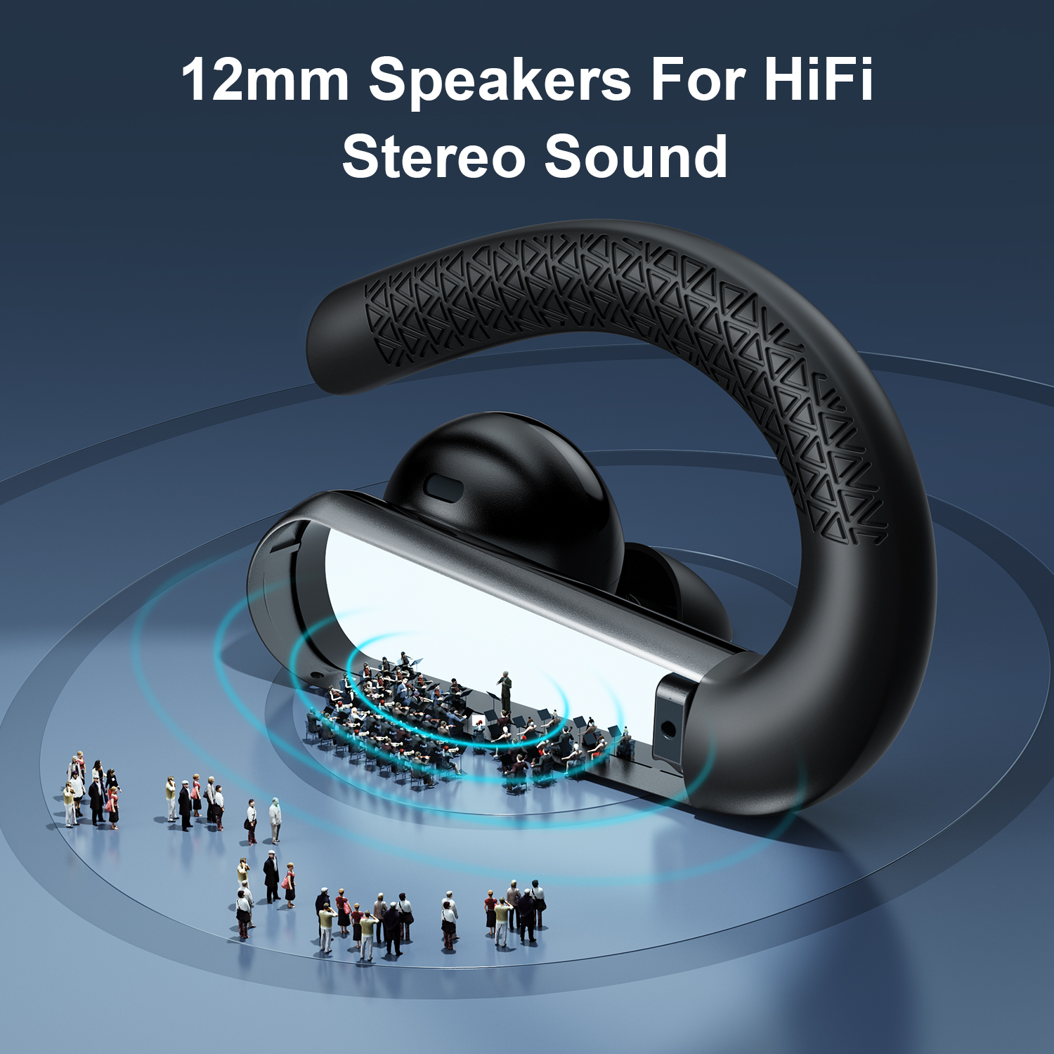 Wireless Bluetooth Earbuds Sport Headphones With Led Display Mic_voghion.com