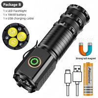 Alonefire X52 chống nước siêu sáng đa chức năng xách tay chống rơi Đèn pin cắm trại Loại-C có thể sạc qua USB 3 x P35 dẫn đèn pin mini đèn làm việc sửa chữa đèn