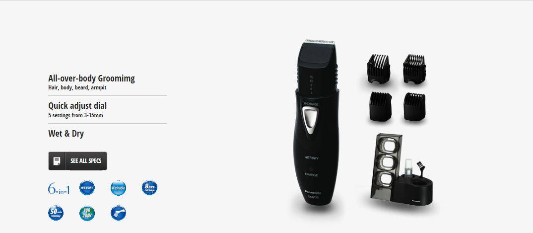 Panasonic ER-GY10 6-in-1 Multi-Grooming Trimmer Price in