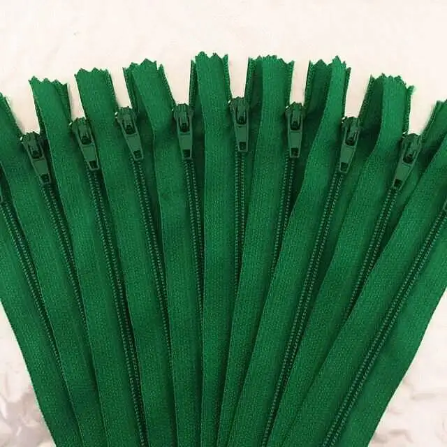Nylon coil zipper 15cm 6 green