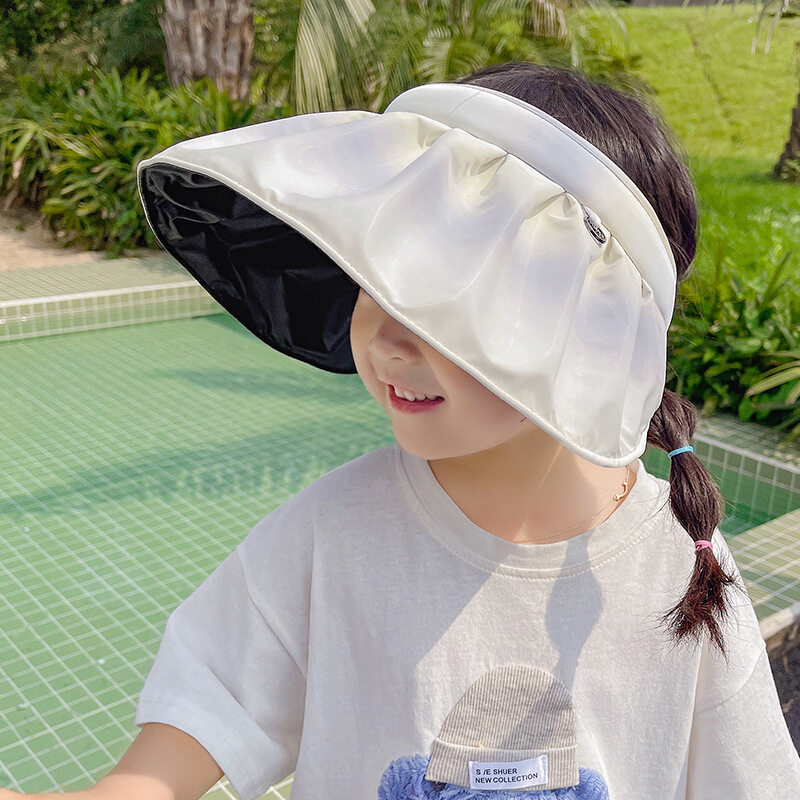 Boys Girls Kids Dustproof Sun Hat with Shield Cotton Packable Summer Anti UV Sun Hats for Children 