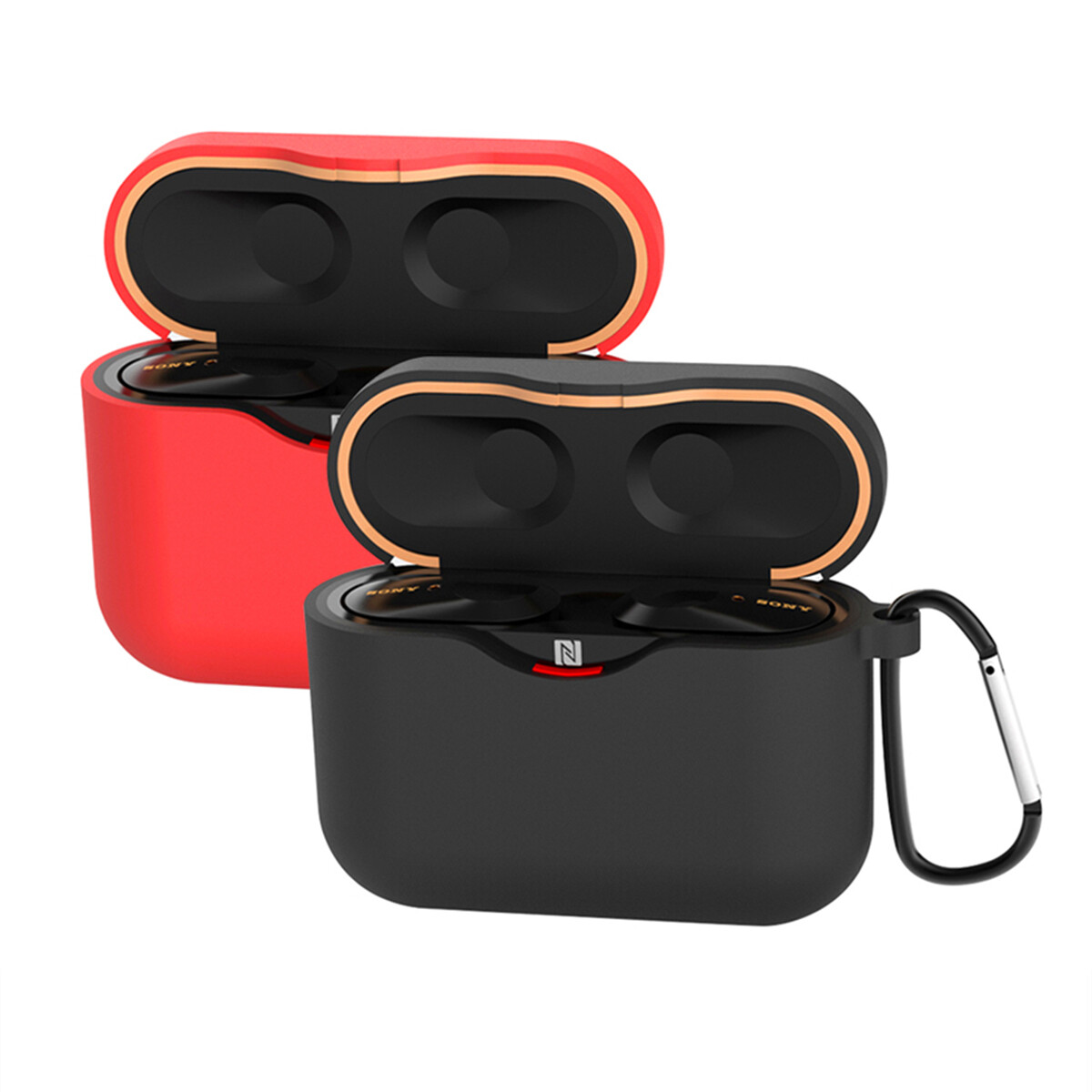 Silicone Earphone Case For Sony WF-1000XM3 Earphone Waterproof Shockproof Protective Case Non-slip Sleeve Cover