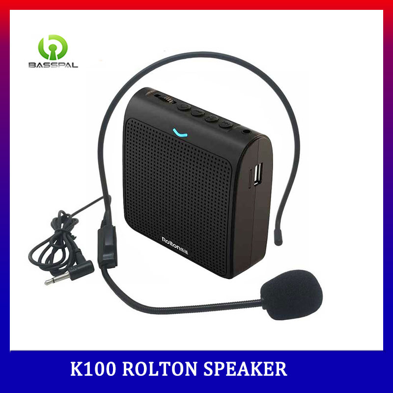 Rolton K100 Microphone Portable Mini Audio Speaker Portable Voice