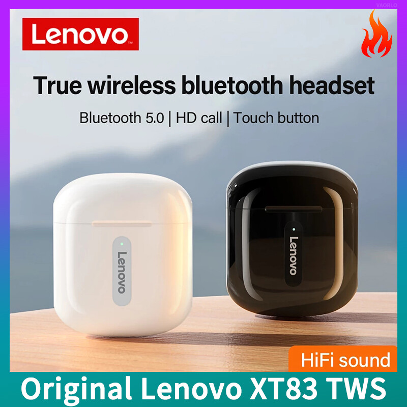 Lenovo tai nghe tws xt83 chính hãng tai nghe không dây bluetooth tai nghe chơi game điều khiển cảm ứng tai nghe thể thao chống nước âm thanh nổi hd có mic cho tất cả điện thoại thông minh