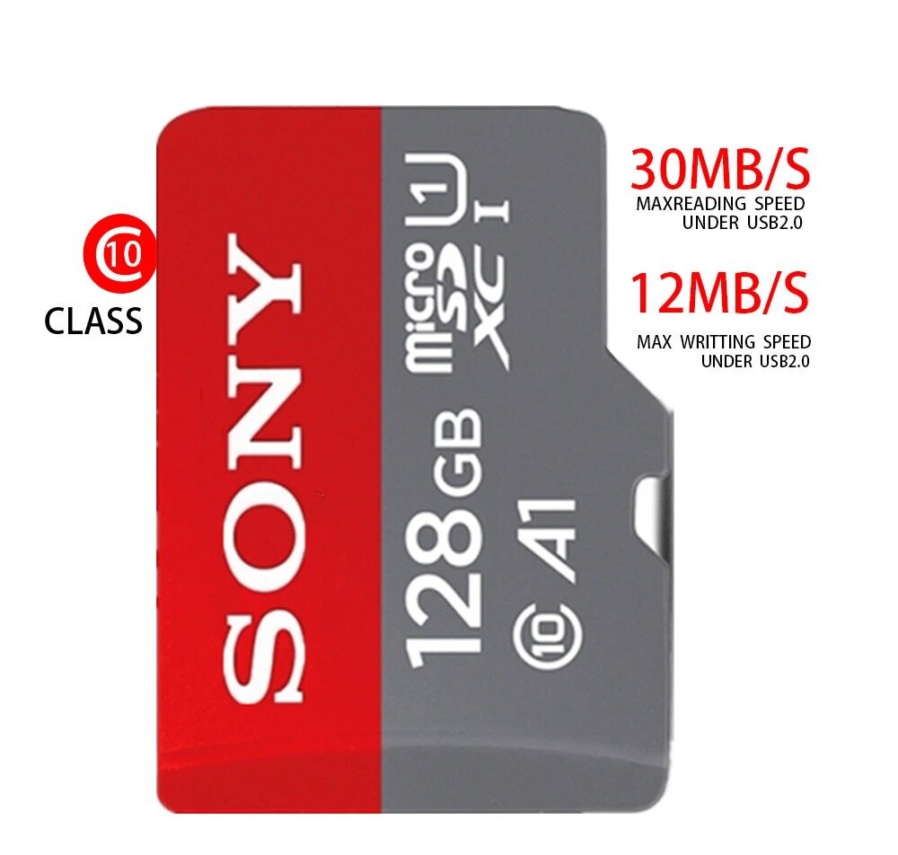 Sony Micro SD Card 1TB 512GB Storage Cards 128GB 256GB U3 V30 4K Full HD TF Mobile And Computer Flash Cards ราคา 159 บาท*ส่งฟรี