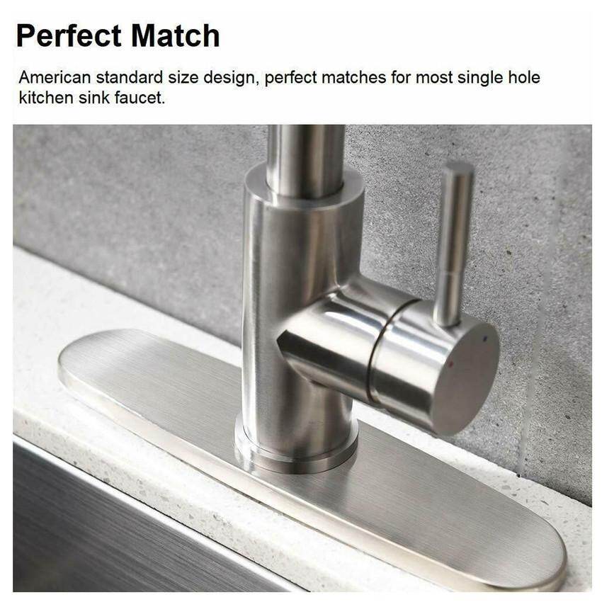 Sunchine Brushed Kitchen Sink Faucet Hole Cover Deck Plate