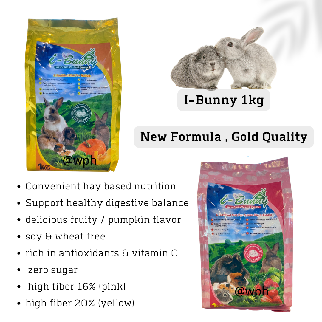 Buy Free Vitadrop 5ml) I-Bunny Guinea Pig Rabbit Food 1kg