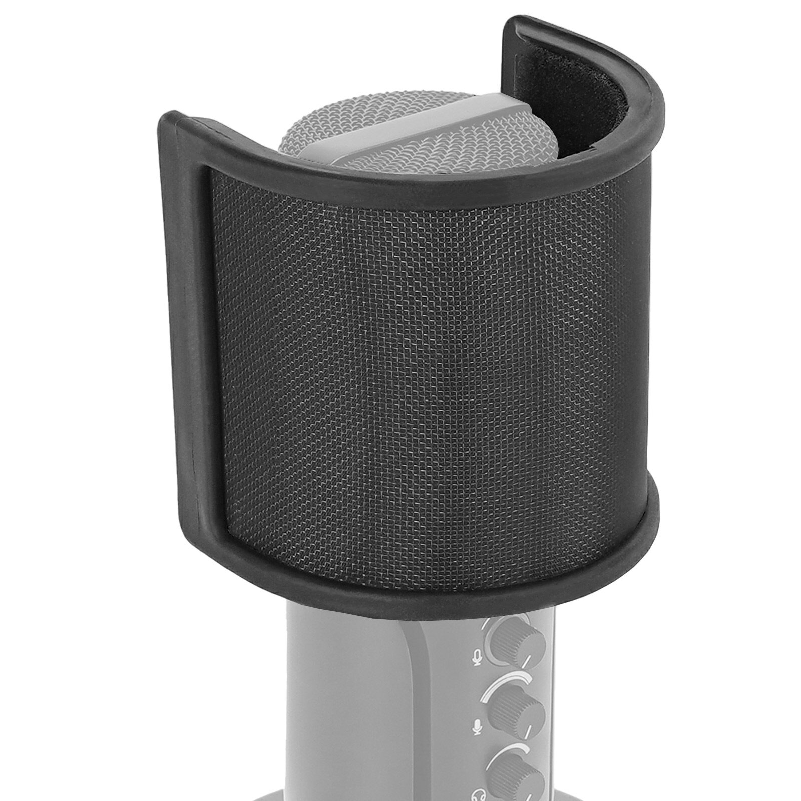 Geekria mic Bộ lọc nhạc pop kim loại nắp kính chắn gió có lưới kim loại và bộ lọc bằng xốp mặt nạ an