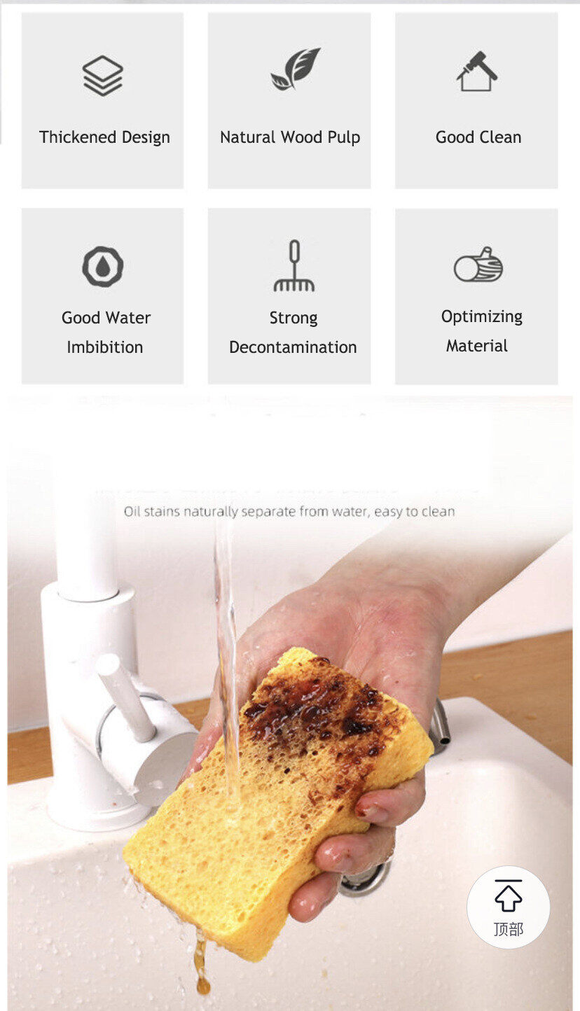 Miếng Bọt Biển Cotton Dạng Bột Gỗ Tầm Nhìn Miếng Bọt Biển Lau Rửa Chén Miếng Bọt Biển Lau Ma Thuật Nồi Lau Nhà Bếp Dụng Cụ Khử Nhiễm Và Thấm Nước Vải Làm Sạch