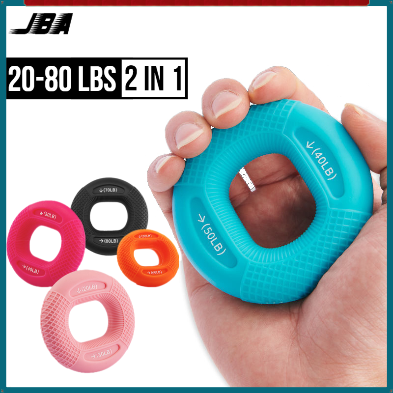 【COD】JBA Grip Ring 20-80lb Two-Side Force 4-in-1 Multifunctional Grip Durable No-Slip Hand Strength Training Equipment Silica Gel Ultra Light Christmas Gift Free Shipping ราคา 139 บาท*ส่งฟรี