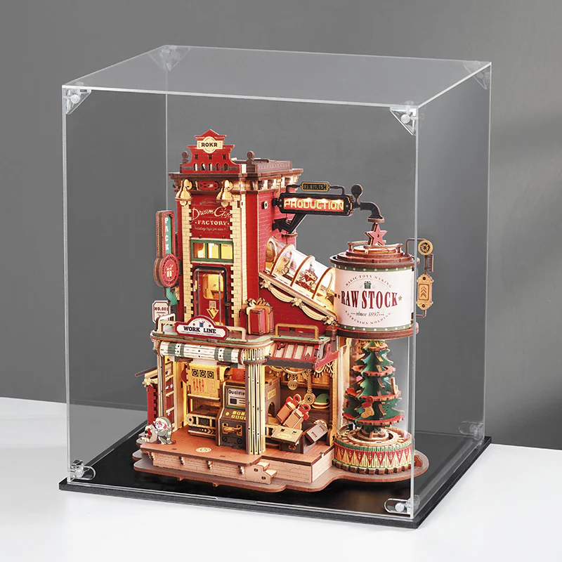Robotime ROKR Display Case Dust Cover for 3D Puzzles Home Decor Kid Gift Excluding products ราคา  1,294 บาท*ส่งฟรี