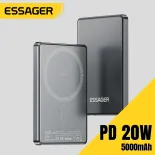 Essager pd20w 5000mAh USB C Loại C không dây sạc cho điện thoại di động Iphone Samsung Huawei Xiaomi sạc nhanh sạc dự phòng