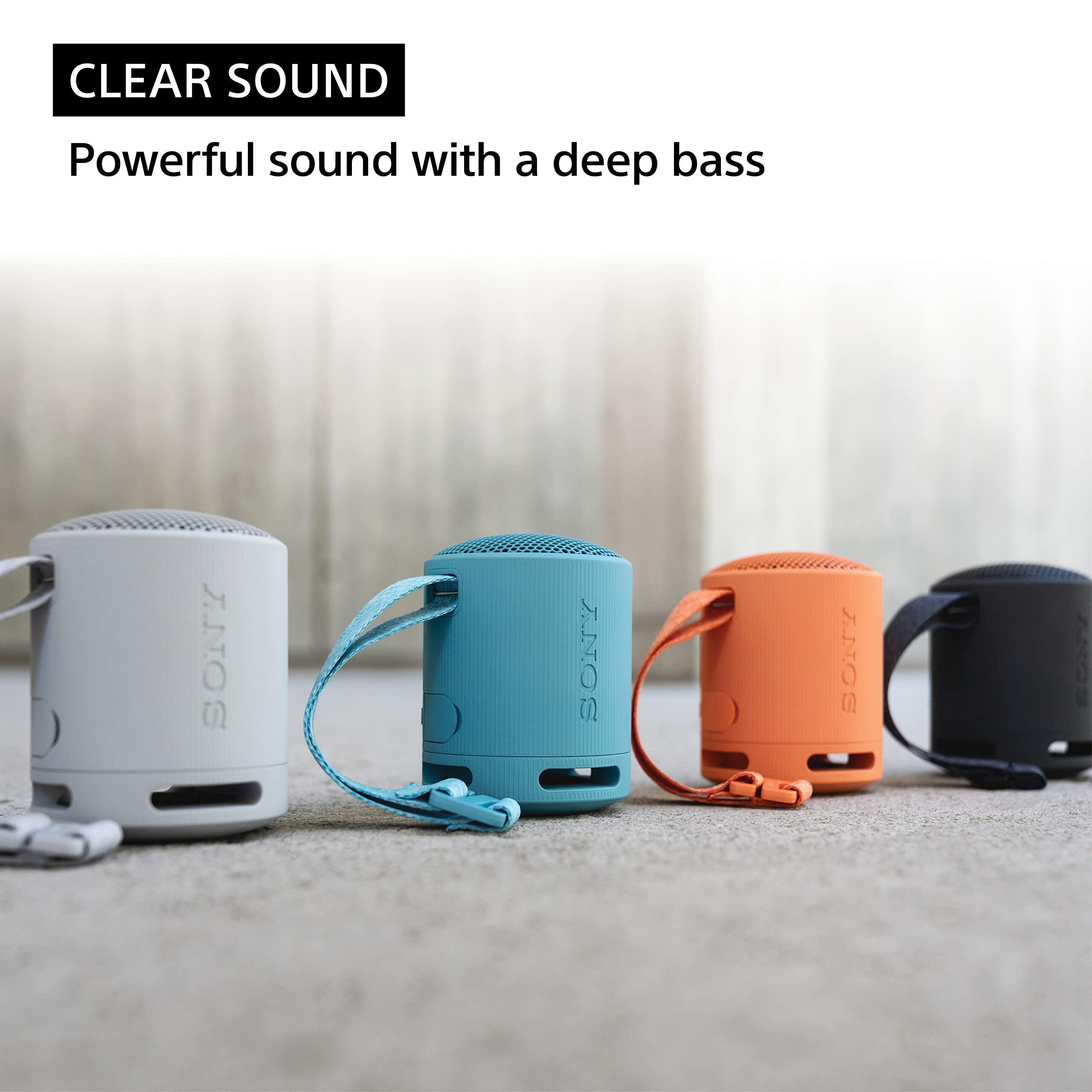 Sony Sony SRS-XB100 Wireless Bluetooth Portable Lightweight Ultra-Compact Travel Speaker,Ultra Durable IP67 Water & Dust Resistant,16 Hour Battery,Multi-Function Strap,Hands-Free Calling,Black NEW! ราคา 1,199 บาท*ส่งฟรี