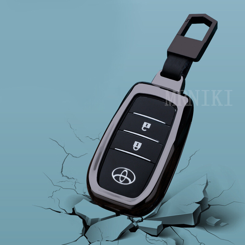 Vỏ chìa khóa xe hơi kim loại cho toyota xe độ phụ kiện chìa khóa cho chìa khóa gập vỏ chìa khóa xe hơi chìa khóa gập