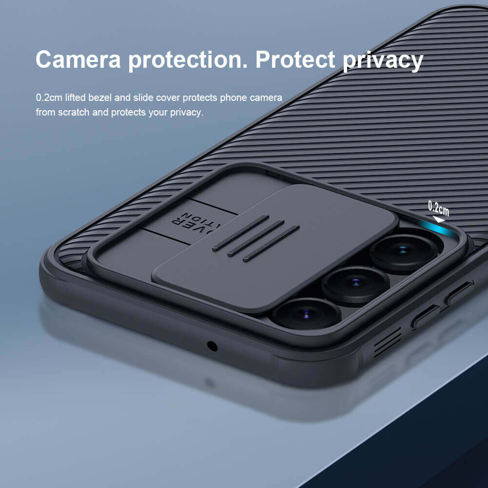 Ốp lưng chống sốc cho Samsung Galaxy S23 bảo vệ Camera hiệu Nillkin Camshield Pro