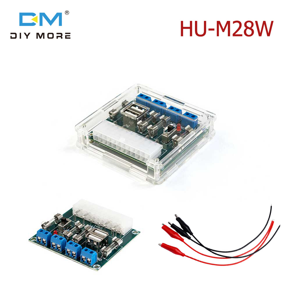  diymore Bo Mạch Bộ Chuyển Đổi Nguồn Máy Tính Để Bàn HU-M28W Bo Mạch Nguồn ATX Mô-đun Đầu Ra Nguồn Điện Đầu Ra Cho Máy Tính PC 