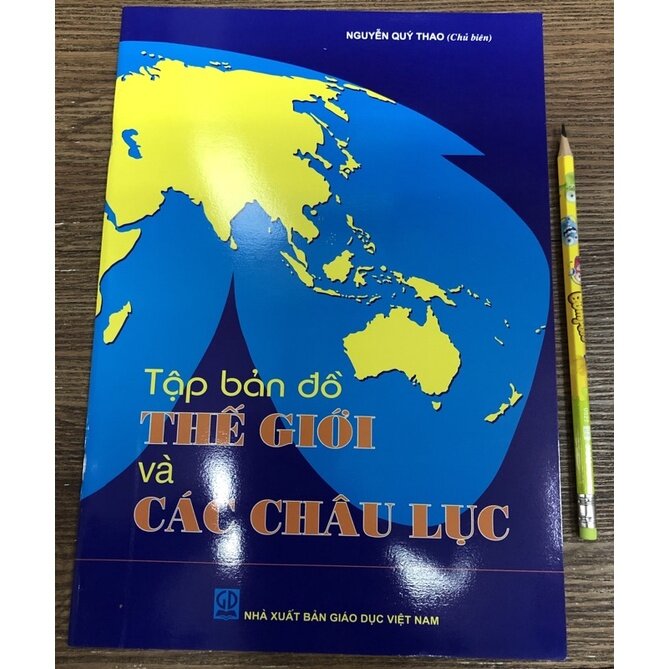 Sách - Tập Bản Đồ Thế Giới Và Các Châu Lục - Kèm 1 Bút Chì | Lazada.Vn