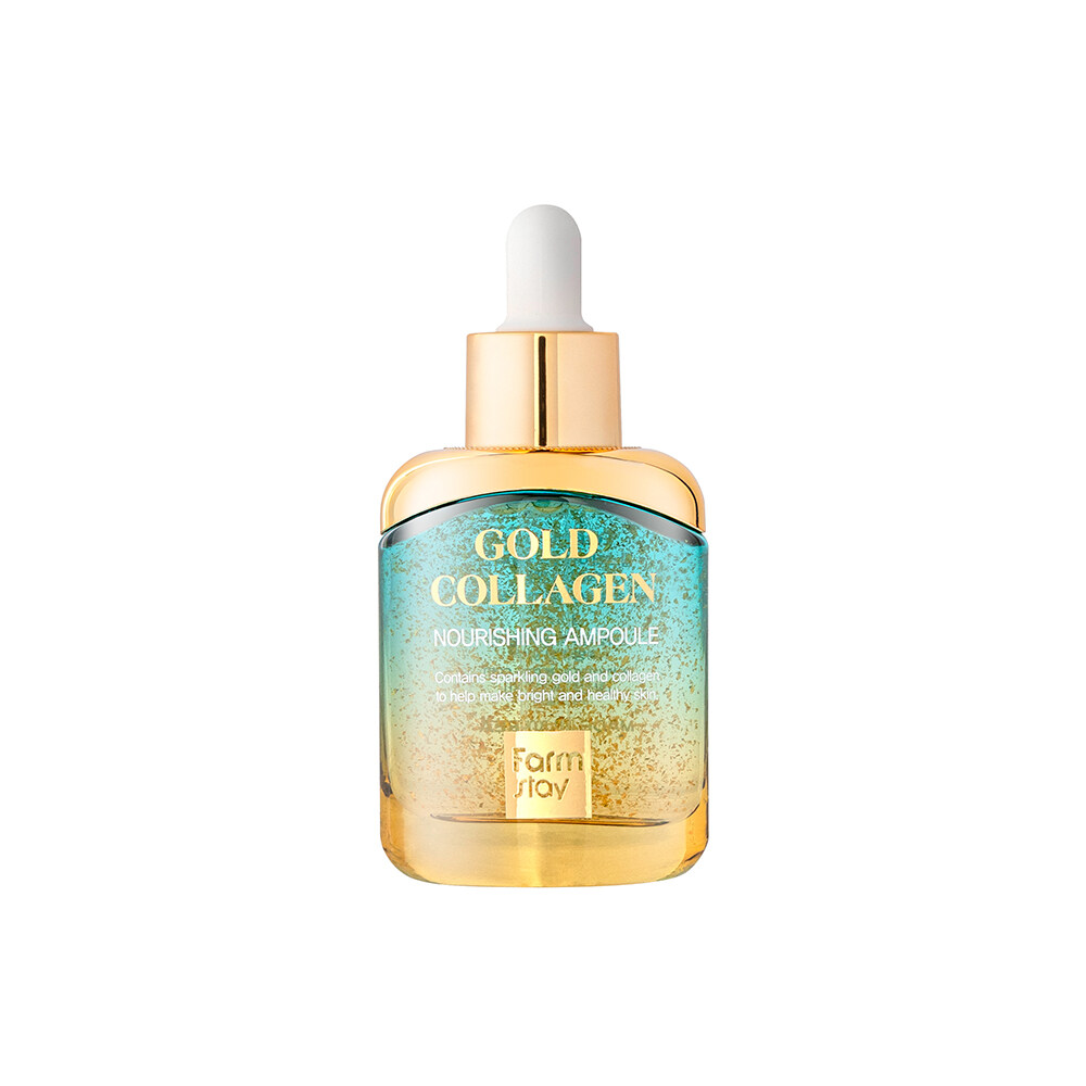 FARMSTAY GOLD COLLAGEN NOURISHING AMPOULE 35ml ★Korea cosmetics★