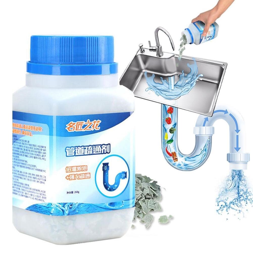 Gambar Powerful Sink Drain Cleaner Pipe Dredging Agent For Kitchen Sewer Toilet Brush Closestool Clogging Cleaning Tools