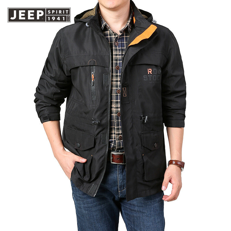 Jeep Tinh Thần cỡ lớn 6XL Quân Sự áo khoác Jacket Nhẹ Mùa Thu nam nhanh khô Đa Túi Chiến Thuật Áo Kh
