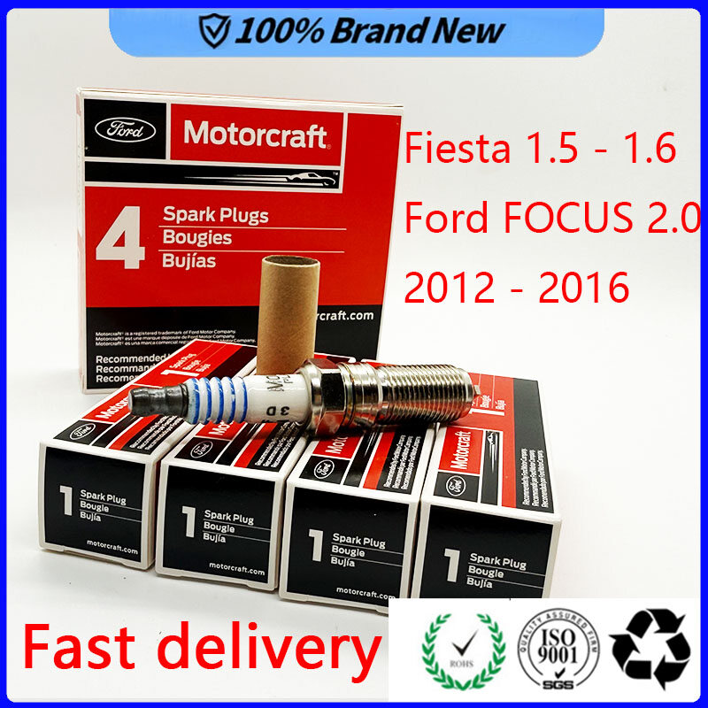 4PCS Spark Plug Ford Fiesta 1.5 1.6 / Focus 2.0 2012-2016 / Mazda 3 6 CX-7 CX-9 SP-411 / AYFS22FM ราคา 585 บาท*ส่งฟรี
