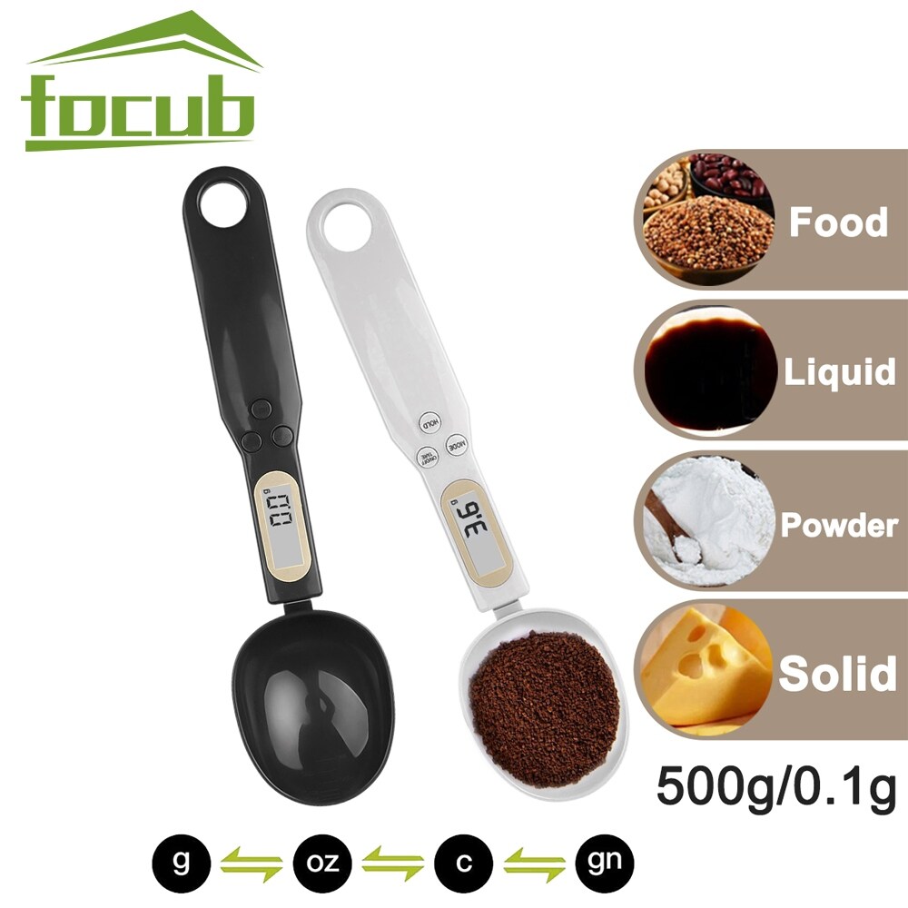 Gambar 500g Digital Measuring Spoon With Lcd Display Grams Measuring Spoon Scales Mini Electronic Food Scale Kitchen Scale Spoon