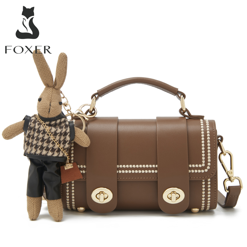 FOXER bags for women original brand sling bag for women cellphone bag with cute free bunny keychain ราคา 1,264 บาท*ส่งฟรี