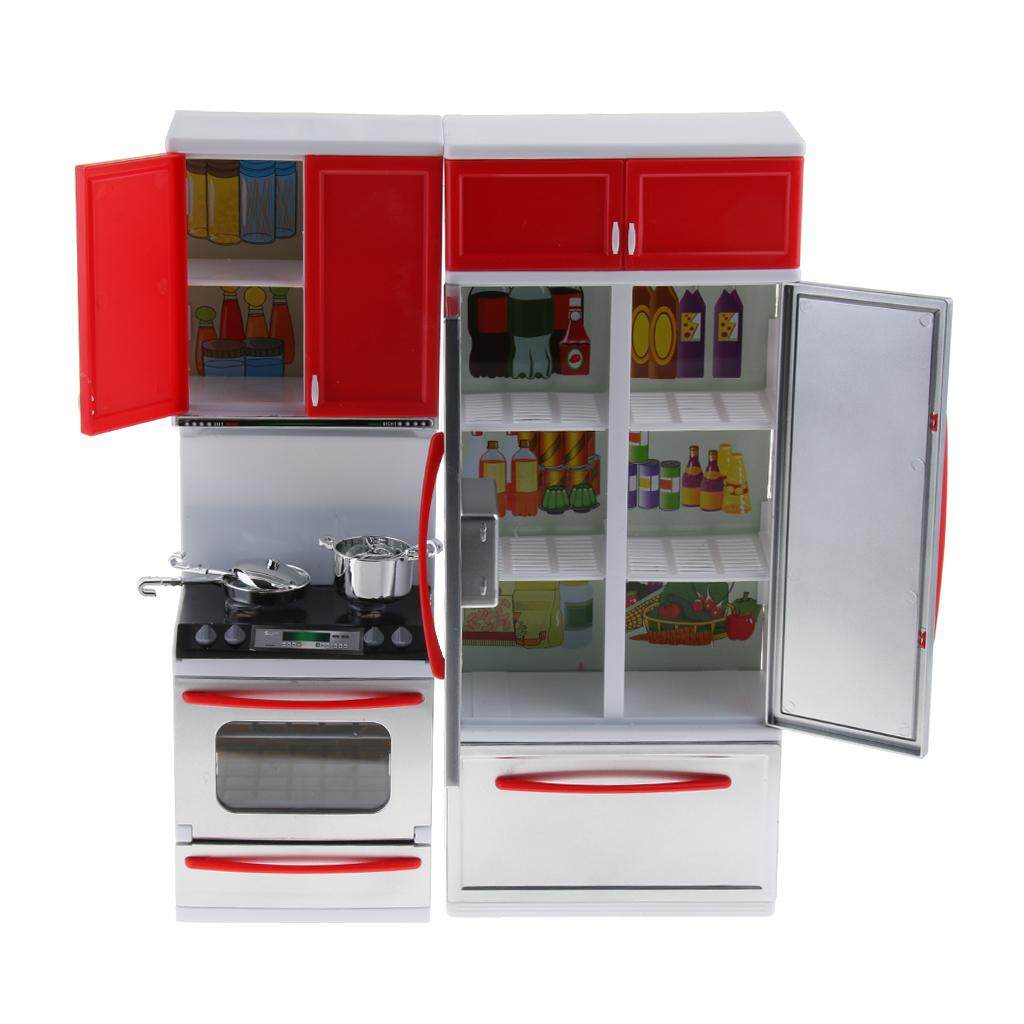 red toy kitchen