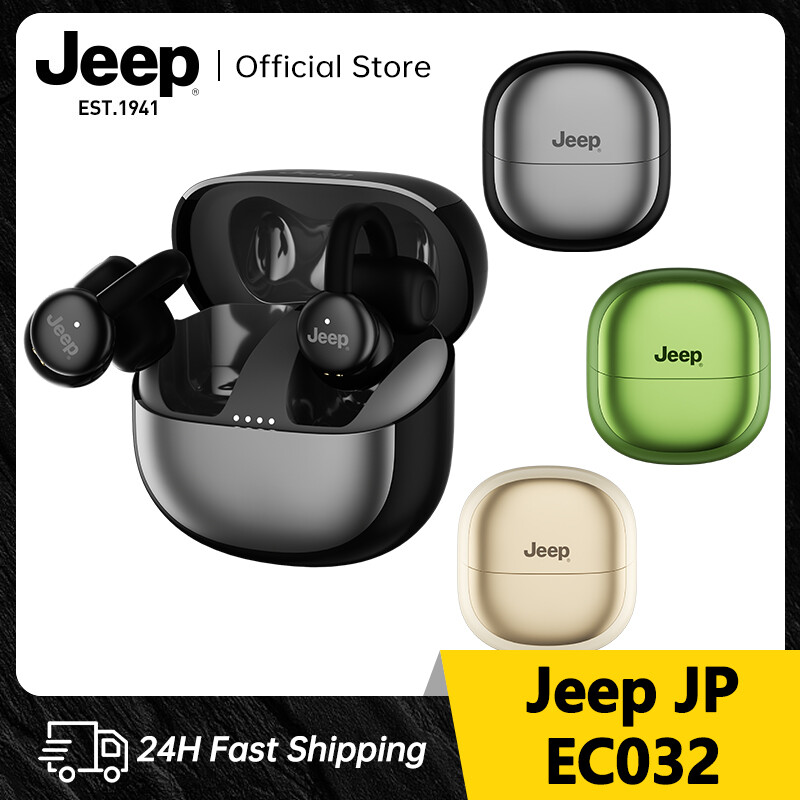 Jeep Ear Clip Wireless Bluetooth Headphones，Jeep EC032 True Open Ear Headphones,Lightweight Comfort Open Ear Clip Wireless Earbuds, 20H Play Bluetooth 5.4 Headphones Fit Sports Running, Workout ราคา 499 บาท*ส่งฟรี