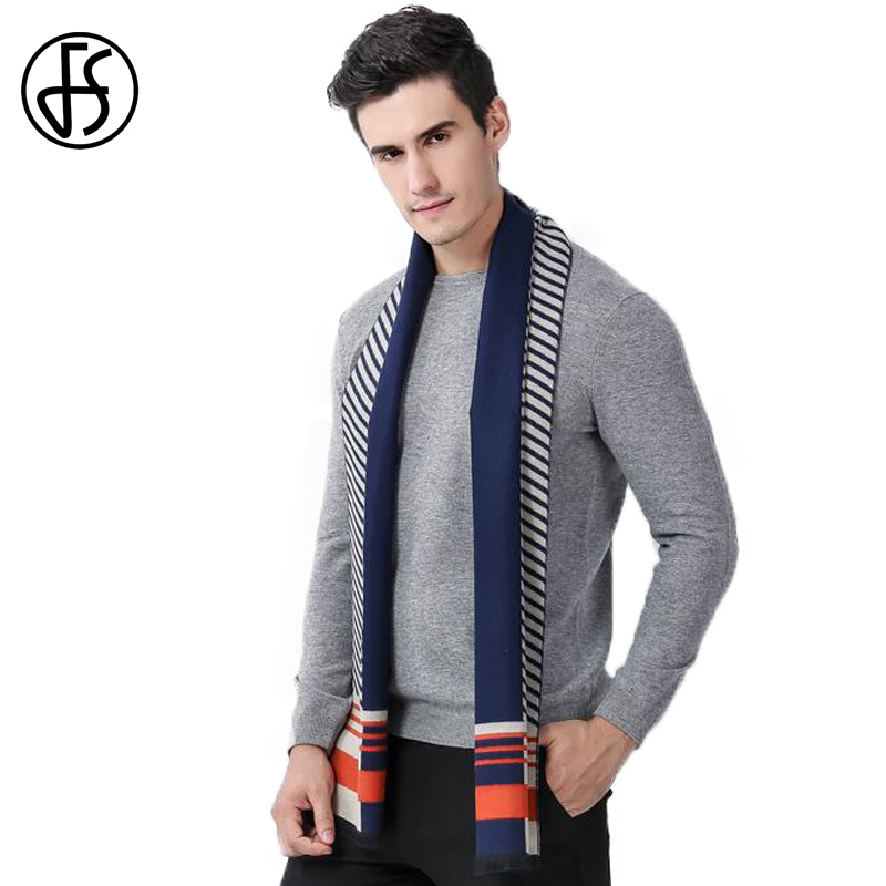 Khăn Len Kẻ Sọc Thời Trang Khăn Quàng Cổ Dài Hình Học Cashmere Thương Hiệu Sang Trọng Cho Nam Mùa Đông Khăn Choàng Doanh Nhân Khăn Choàng Echarpe Homme