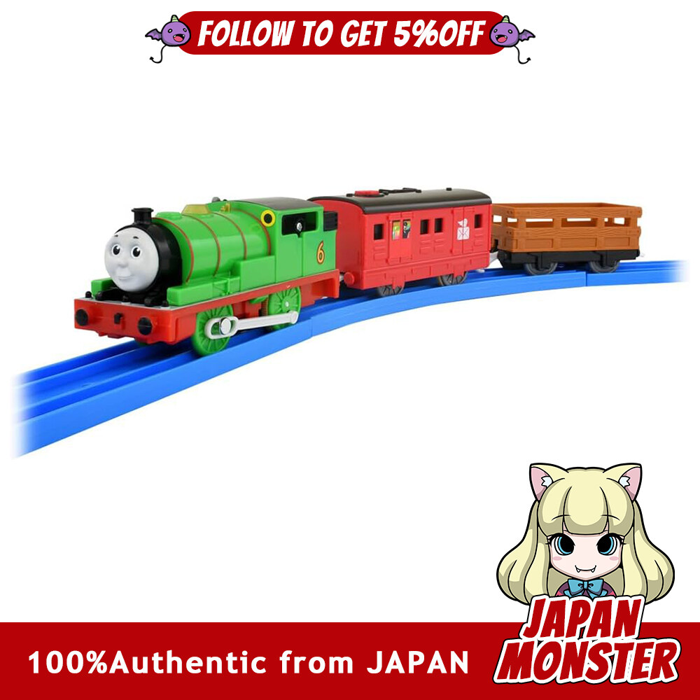 Takara Tomy Plarail Thomas OT 02 Talking Percy English Plus Train Train Toy Passes Toy Safety Standards ST Mark Certification