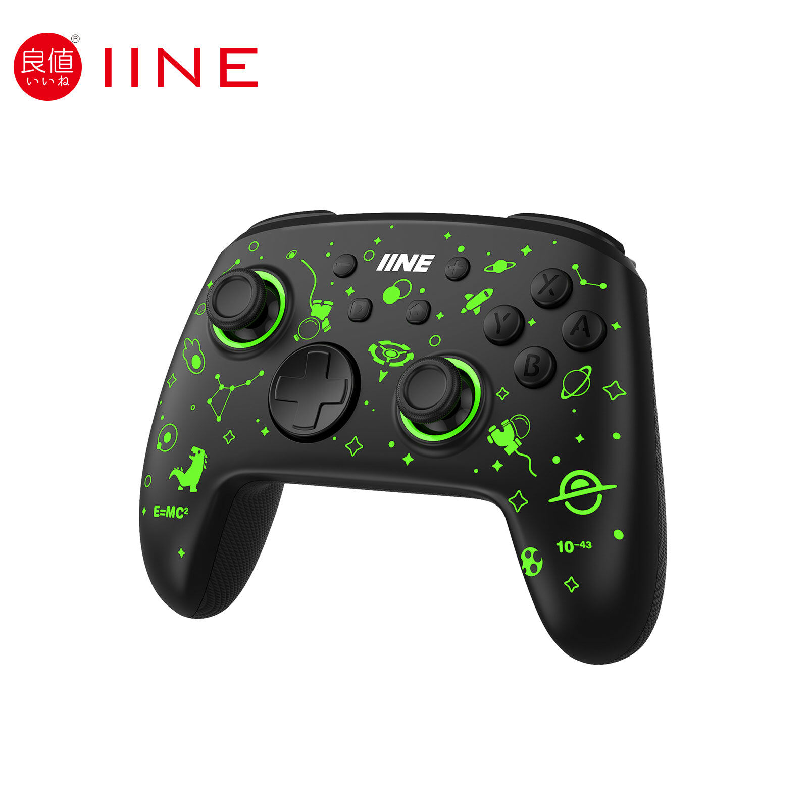 Iine Bộ điều khiển không dây thức dậy hỗ trợ NFC amiibo Tương thích bộ chuyển đổi Nintendo/PC/iOS/Android