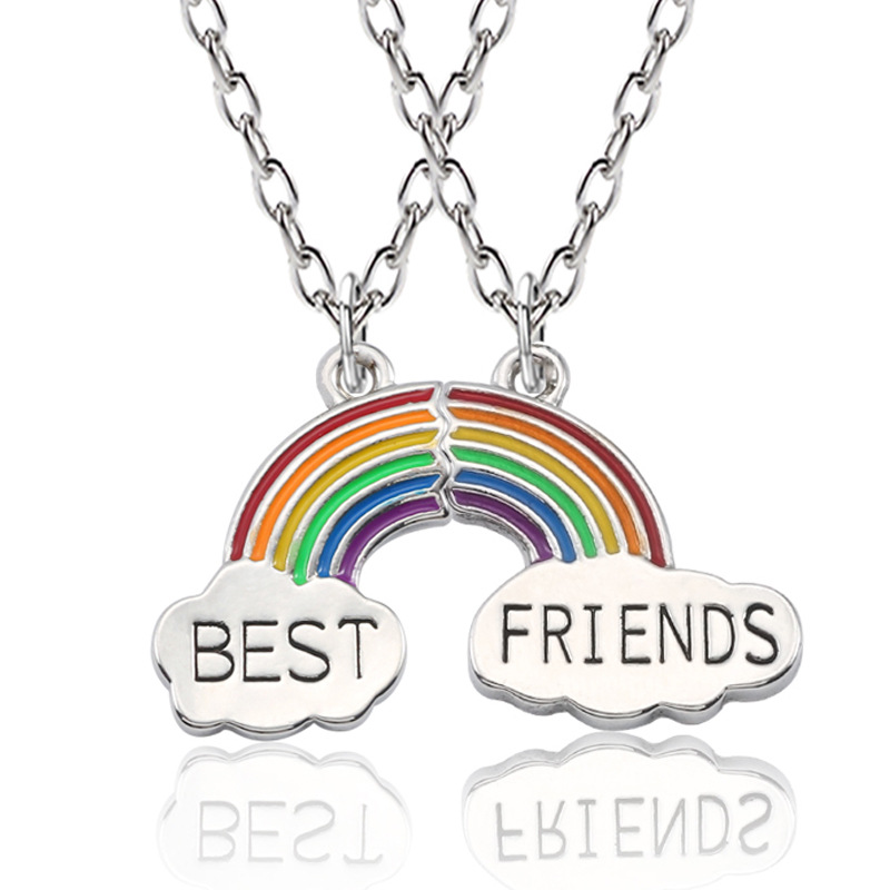 Best Friend Stitching Pendant Necklace 