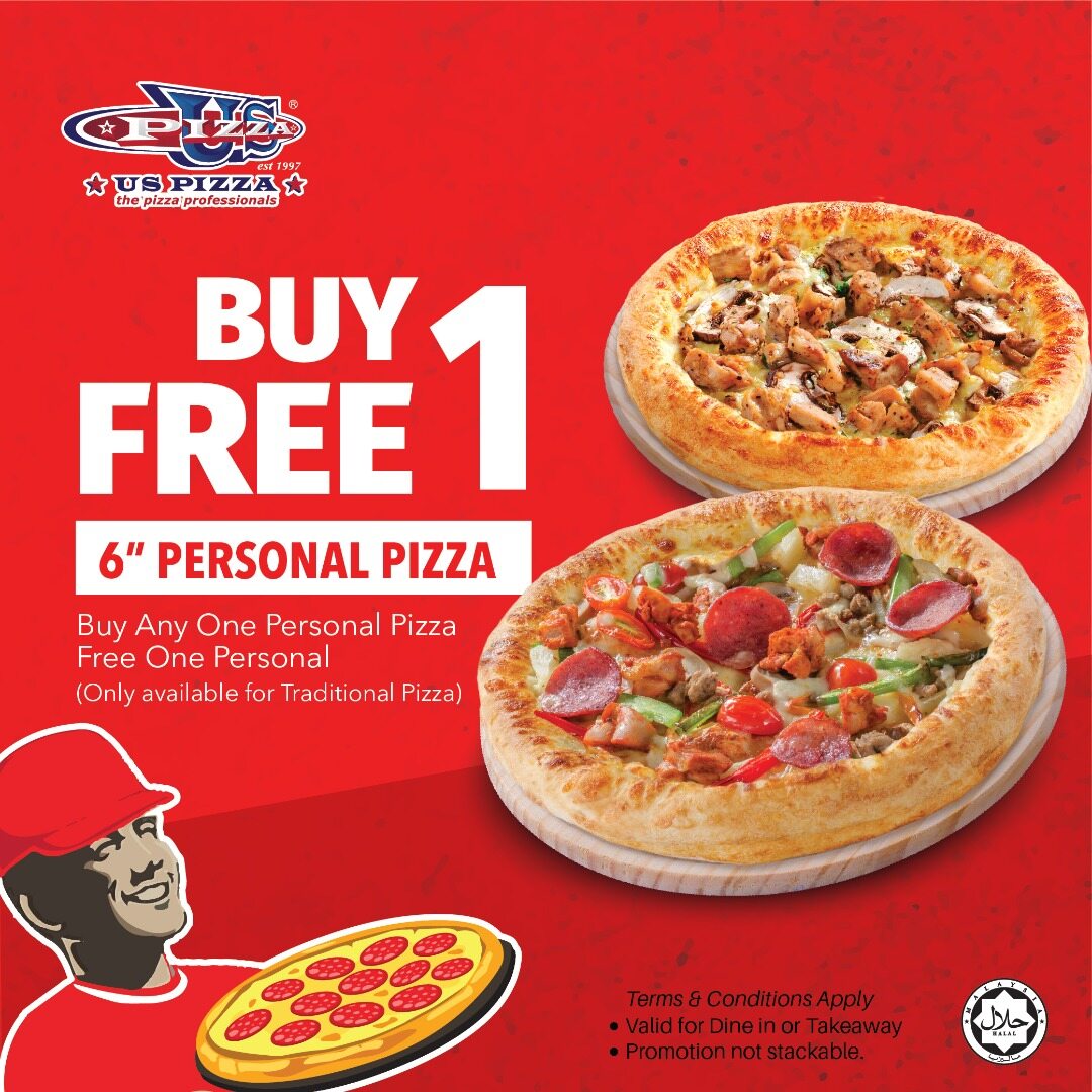 Us Pizza 60 Off Large Pizza All Traditional Flavour Valid For 30 Days Lazada