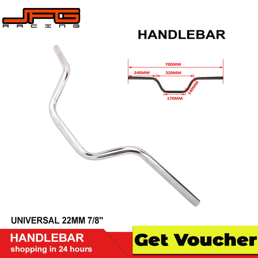 Jfg racing ghi đông cho xe máy harley màu đen thanh gixxer thông dụng 22mm