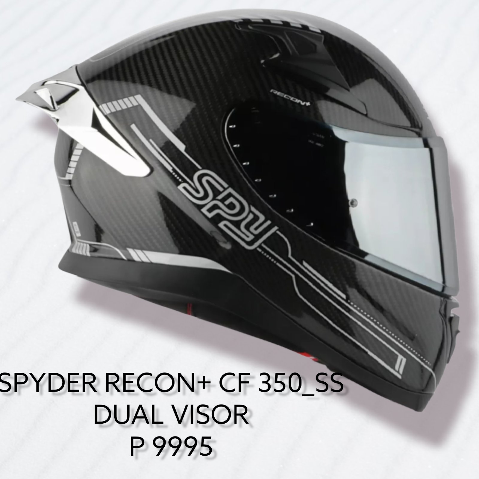 Spy Full-face Helmet Carbon Fiber Shell 