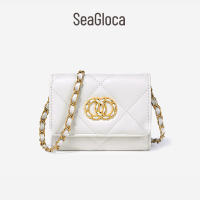 Seagloca High-end Luxury Women Short Wallet Chain Sling Lady Purse with Card Holder