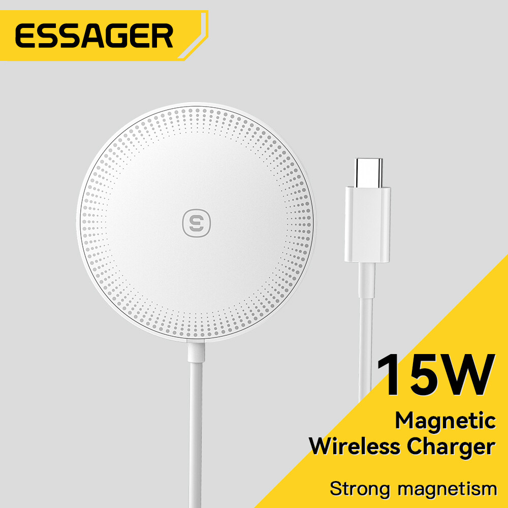 Essager 15W Từ không dây Qi Sạc Nhanh Sạc Cho IP 14 13 12 Pro Max PD Nhanh Chóng Sạc Cho máy tính bả