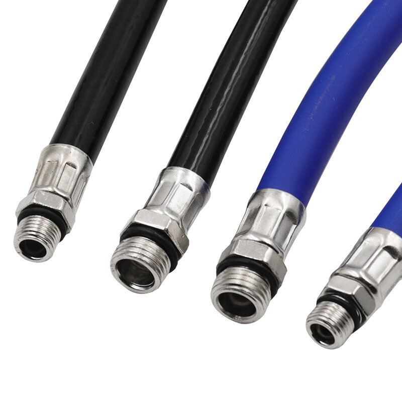 Car Chuck Iator Hose Car Air Rubber Hose Stainless Steel Lock Clip Chuck Wheel Tire Tyre Pumping Nozzle For Car Motorcycle